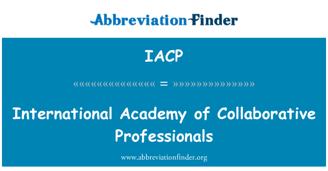 IACP: Academia Internacional de profissionais colaborativos