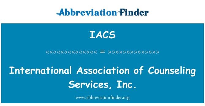 IACS: Mezinárodní asociace poradenství Services, Inc.