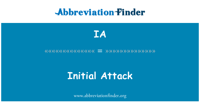 IA: 最初的攻擊
