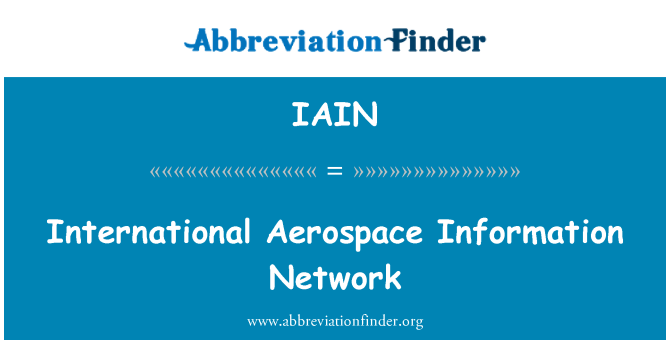 IAIN: Internationale Aerospace informationsnet