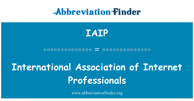 IAIP: Associació Internacional de Professionals d'Internet