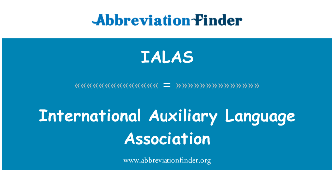 IALAS: International Auxiliary Language Association