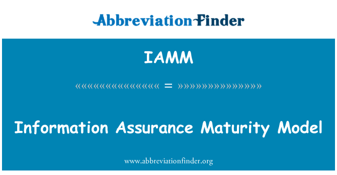 IAMM: Información modelo de madurez de