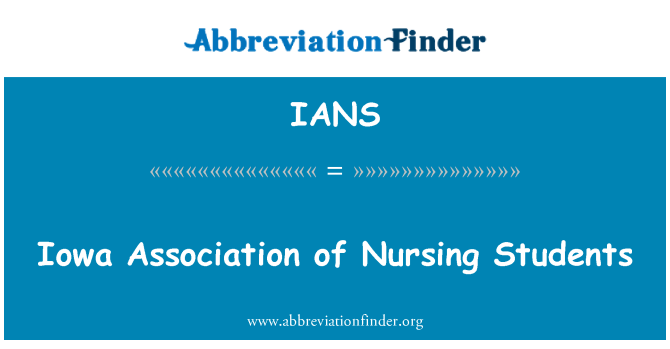 IANS: Iowa Association of Nursing Studenten