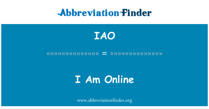 IAO: Én vagyok Online