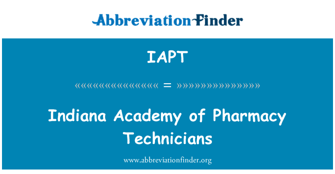 IAPT: Индиана академия на аптека техници