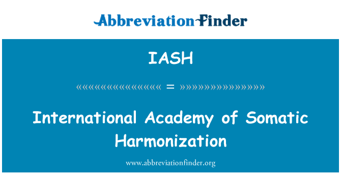 IASH: Akademi entènasyonal amonizasyon Somatiques