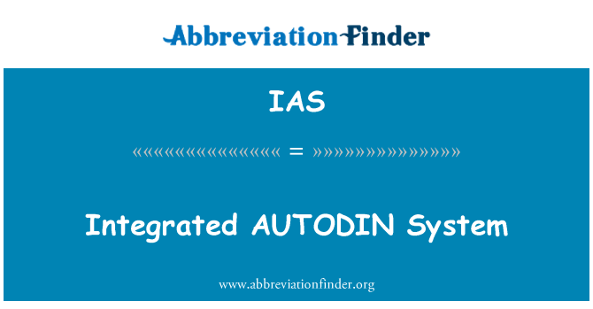 IAS: Sistem bersepadu AUTODIN