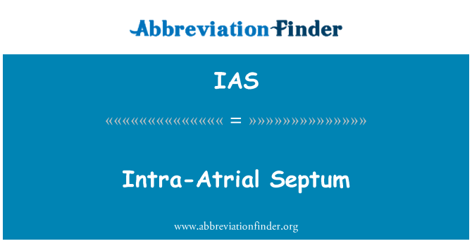 IAS: انٹرا اٹراال سیپٹم