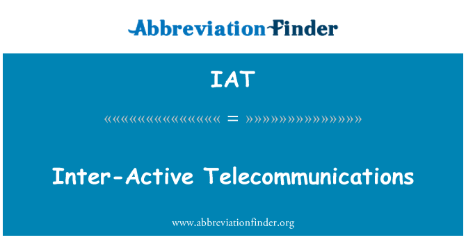 IAT: Inter-Active tat-telekomunikazzjonijiet