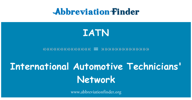 IATN: Rhwydwaith rhyngwladol technegwyr modurol