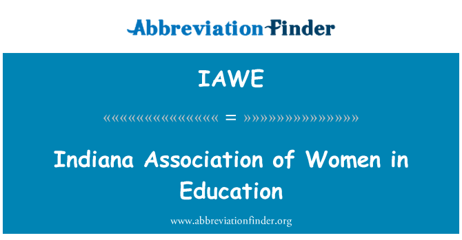 IAWE: 教育における女性のインディアナ協会