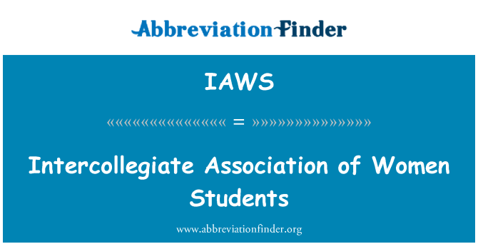 IAWS: Associazione Intercollegiate di studentesse