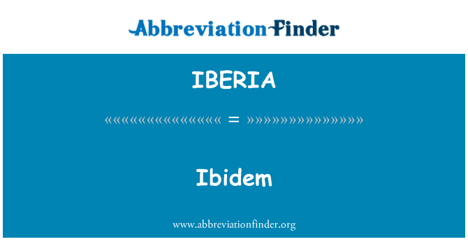 IBERIA: Tamtéž