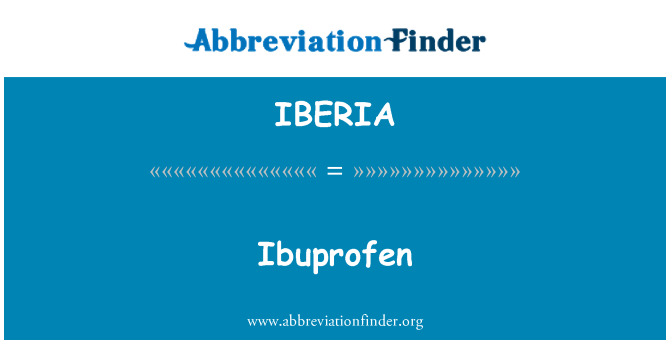 IBERIA: ایبوپروفن