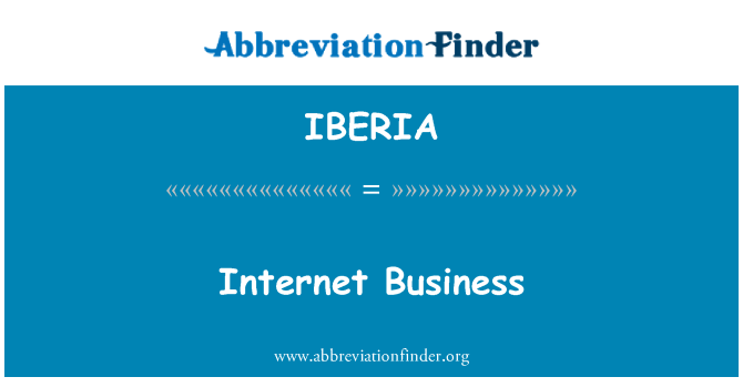IBERIA: Internet Business