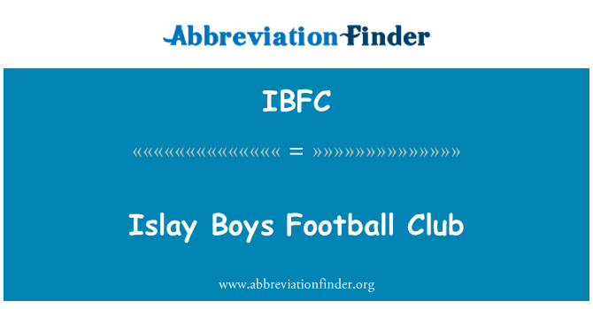 IBFC: Islay αγόρια ποδοσφαιρική ομάδα