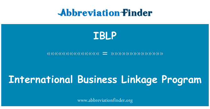 IBLP: Internationale Business Linkage-Programm