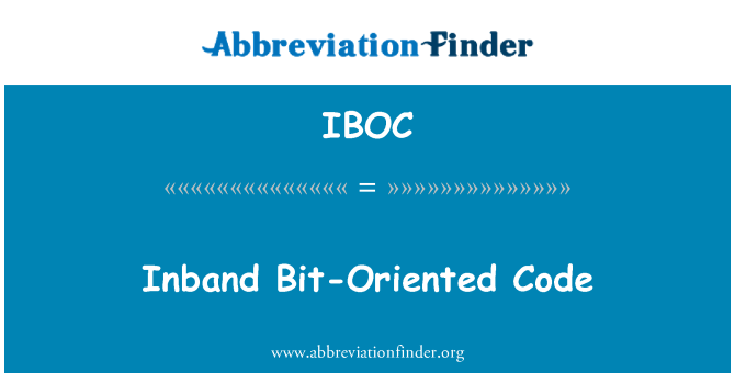 IBOC: Inband lite-orienterade kod
