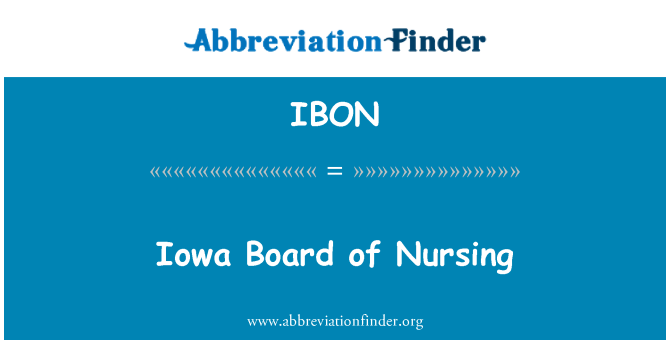 IBON: Iowa Nursing valdes