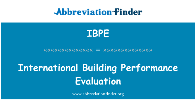 IBPE: International constructii evaluarea