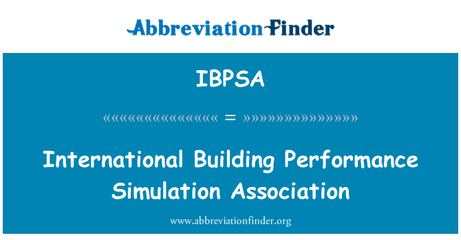 IBPSA: Construction entènasyonal pèfòmans Simulation asosyasyon