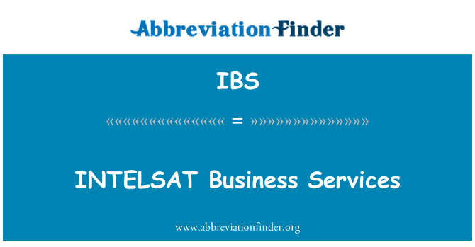IBS: INTELSAT Business Services