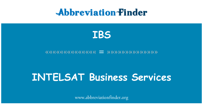 IBS: ИНТЕЛСАТ бизнес услуги