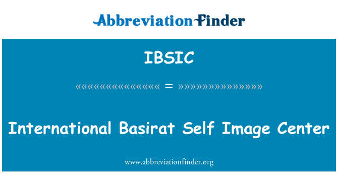 IBSIC: Uluslararası Basirat öz görüntü Merkezi