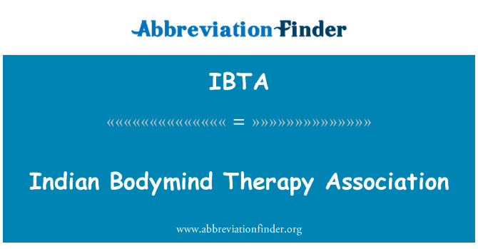 IBTA: สมาคมอินเดีย Bodymind บำบัด