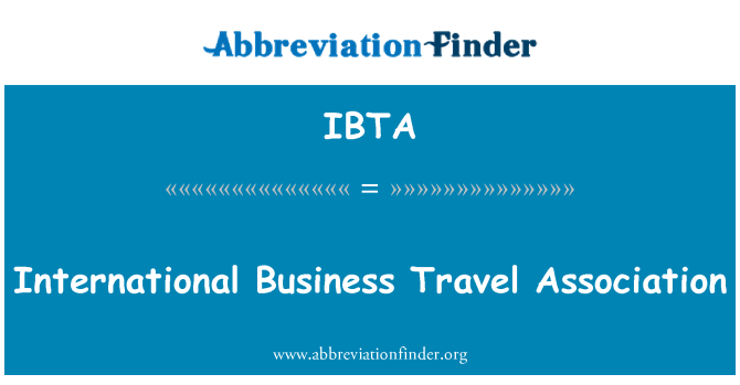 IBTA: International Business Travel Assotsiatsiooni