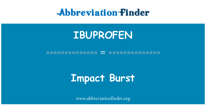 IBUPROFEN: Auswirkungen von Burst