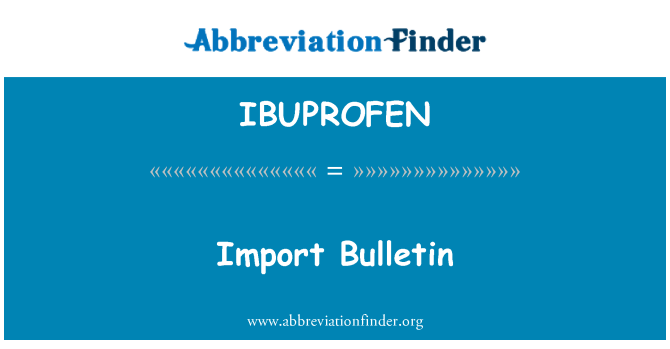 IBUPROFEN: Δελτίο εισαγωγής