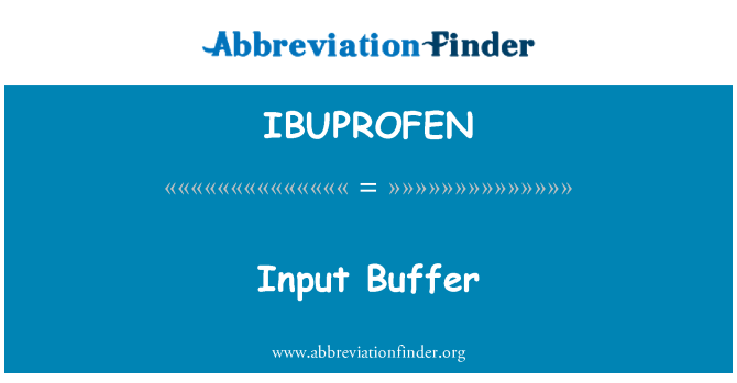IBUPROFEN: Bemeneti puffer