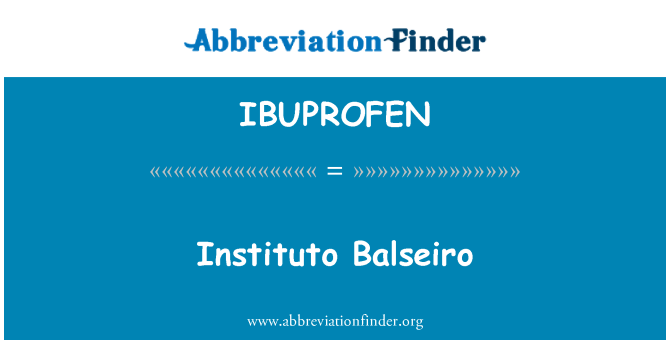 IBUPROFEN: Instituto Balseiro