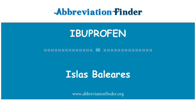 IBUPROFEN: Балеарски острови