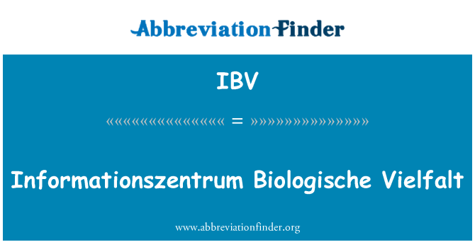 IBV: Informationszentrum Biologische Vielfalt