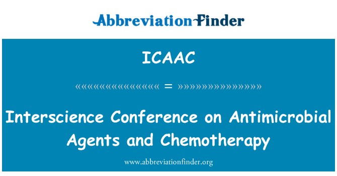 ICAAC: 항균 성 대리인 및 화학요법에 interscience 컨퍼런스