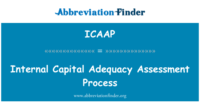 ICAAP: Процес на оценка на вътрешните капиталовата адекватност