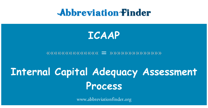 ICAAP: Proces hodnocení vnitřní kapitálové přiměřenosti