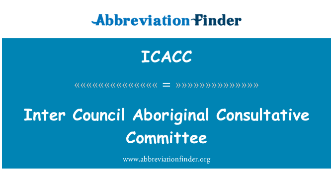 ICACC: U. des Rates Aborigines Beratenden Ausschusses
