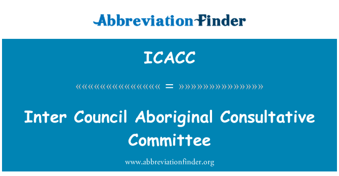 ICACC: Entre konsèy Aborijèn Consultatif komite
