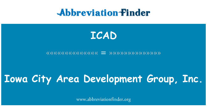 ICAD: Iowa City oblast Development Group, Inc.