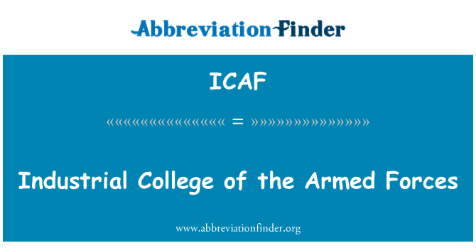 ICAF: Kolèj endistriyèl fòs lame yo