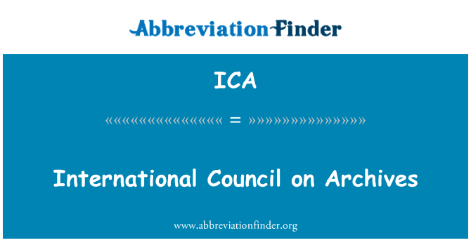 ICA: 國際檔案理事會