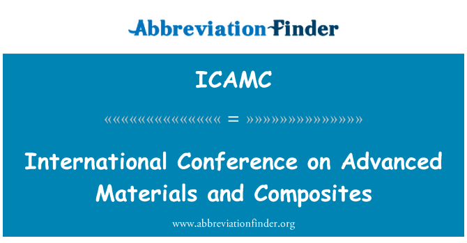 ICAMC: 고급 재료와 복합 재료에 국제 회의