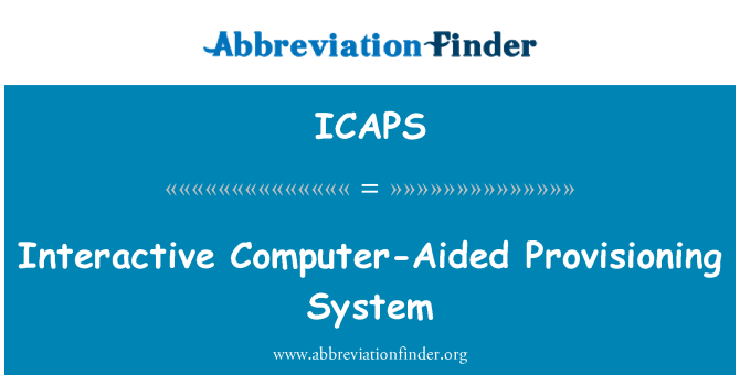 ICAPS: Tương tác máy tính hỗ trợ cung cấp hệ thống
