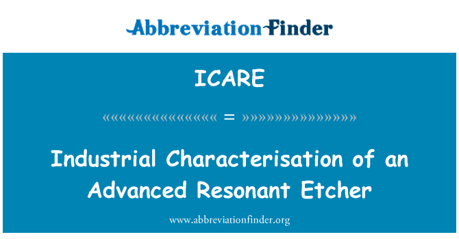 ICARE: औद्योगिक किरदार एक उन्नत सुनाई देती नक़्क़ाश के