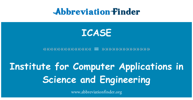 ICASE: Institut for Computer Applications i videnskab og teknik