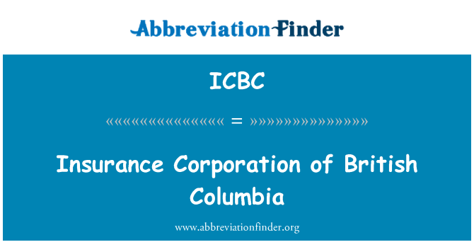ICBC: Apdrošināšanas korporācija, British Columbia